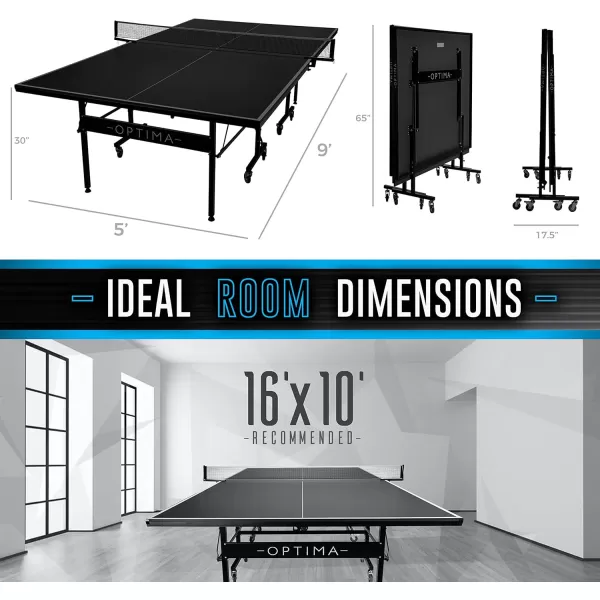 Franklin Sports Table Tennis Tables  Optima Table Tennis Tables  Indoor  Outdoor Tables  Official Size Conversion Tops  MidSize Tables for KidsIndoor Table