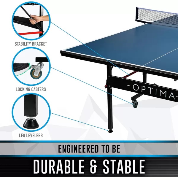 Franklin Sports Table Tennis Tables  Optima Table Tennis Tables  Indoor  Outdoor Tables  Official Size Conversion Tops  MidSize Tables for KidsIndoor Table