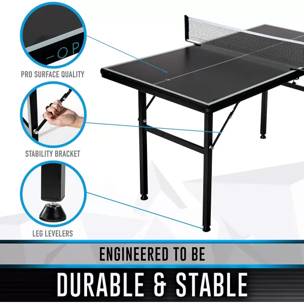 Franklin Sports Table Tennis Tables  Optima Table Tennis Tables  Indoor  Outdoor Tables  Official Size Conversion Tops  MidSize Tables for KidsMidSize Table