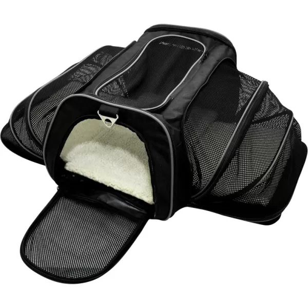 Franklin Pet Supply  Pet Carrier  Airline Approved  Expandable  Pet Kennel  Travel