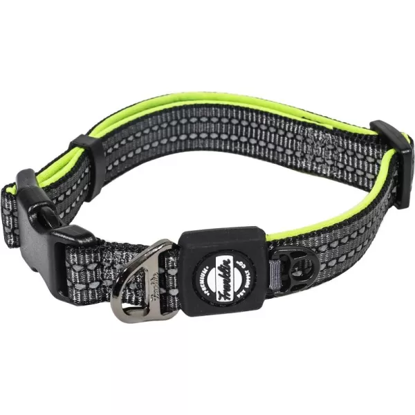 Franklin Sports Nylon Dog Collar  Reflective  Franklin Pet Supply Co  Comfort Fit  Neoprene  Adjustable  Small  RedGreen