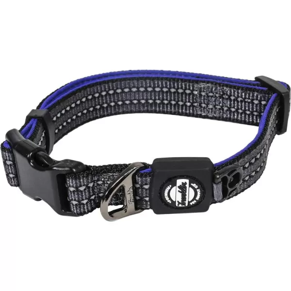 Franklin Sports Nylon Dog Collar  Reflective  Franklin Pet Supply Co  Comfort Fit  Neoprene  Adjustable  Small  RedPurple