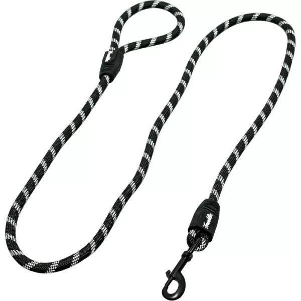 Franklin Sports Pet Supply Nylon Dog Leash  Rope  Reflective  Dog Training  6 Foot  Dog Walking  Ultra Strong  GreenBlack