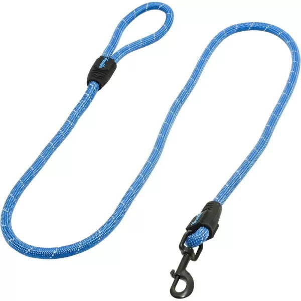 Franklin Sports Pet Supply Nylon Dog Leash  Rope  Reflective  Dog Training  6 Foot  Dog Walking  Ultra Strong  GreenBlue