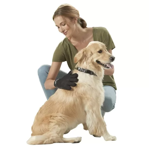Franklin Sports Pet Supply ShedMaster  Pet Grooming Gloves Gentle DeShedding  Hair Remover  Dogs ampamp Cats  Long ampamp Short Hair  Furniture Pet Hair Remover Multi
