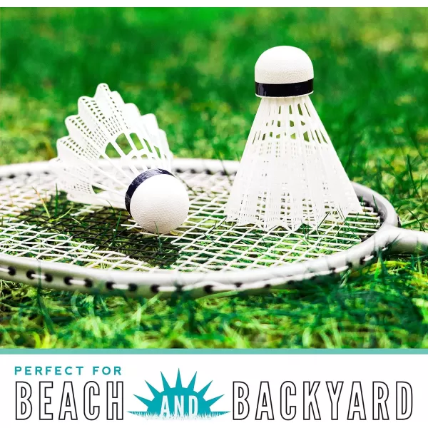 Franklin Sports Badminton Racket  Birdie Set  Replacement Badminton Equipment for Kids  Adults  2 Player  4 Player Badminton Racket Sets4 Player Elite