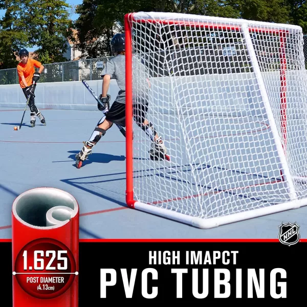 Franklin Sports Franklin Sports NHL Street Hockey SX Pro Innernet PVC Goal with Top ShelfRed
