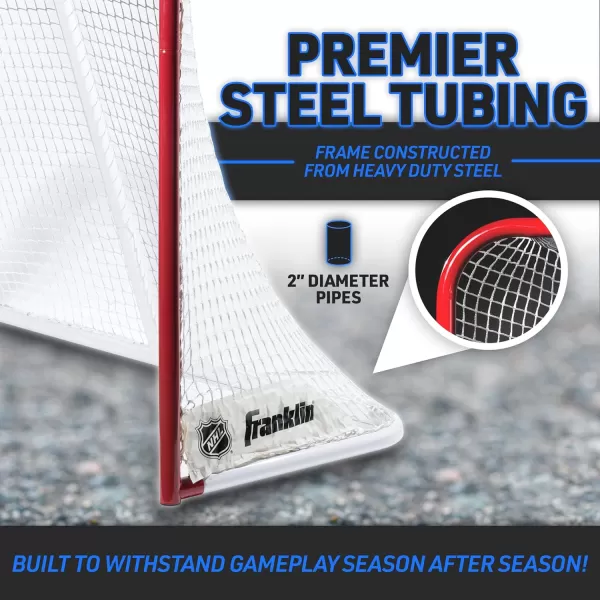 Franklin Sports Franklin Sports NHL Street Hockey SX Pro Innernet PVC Goal with Top ShelfRedWhite