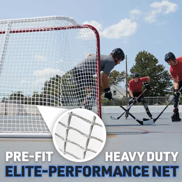 Franklin Sports Franklin Sports NHL Street Hockey SX Pro Innernet PVC Goal with Top ShelfRedWhite