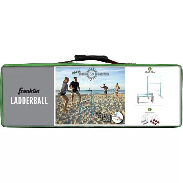 Franklin Sports Ladder Ball Set  Set Includes 2 Ladder Ball Targets and 6 Bolas  Family Set for Beach Or Backyard Fun  Folds for Storage