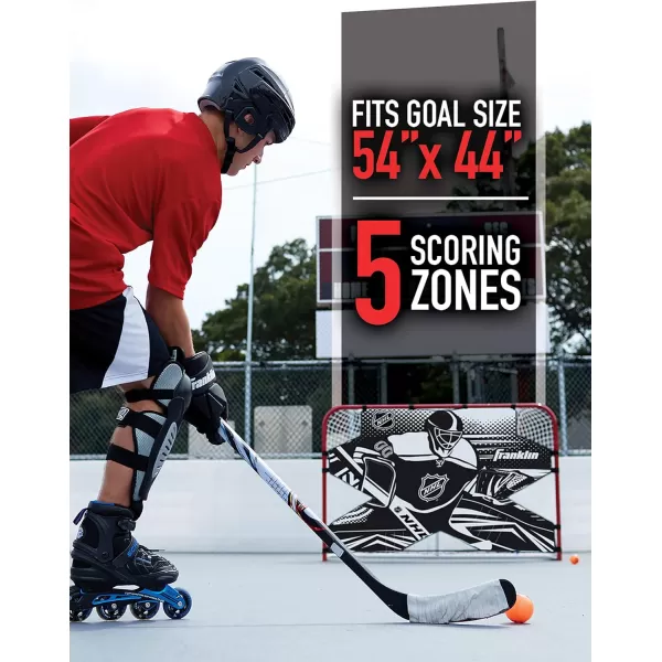Franklin Sports NHL Hockey Goalie Shooting Target  Hockey Goal Practice Target  Street Hockey Net Goalie Target54 W x 44 H