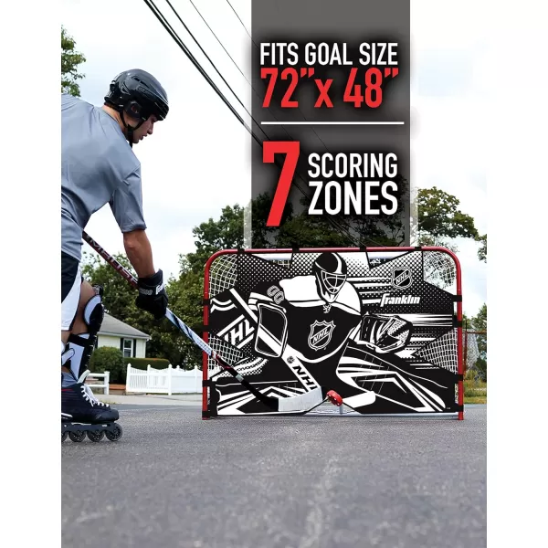 Franklin Sports NHL Hockey Goalie Shooting Target  Hockey Goal Practice Target  Street Hockey Net Goalie Target72 X 48