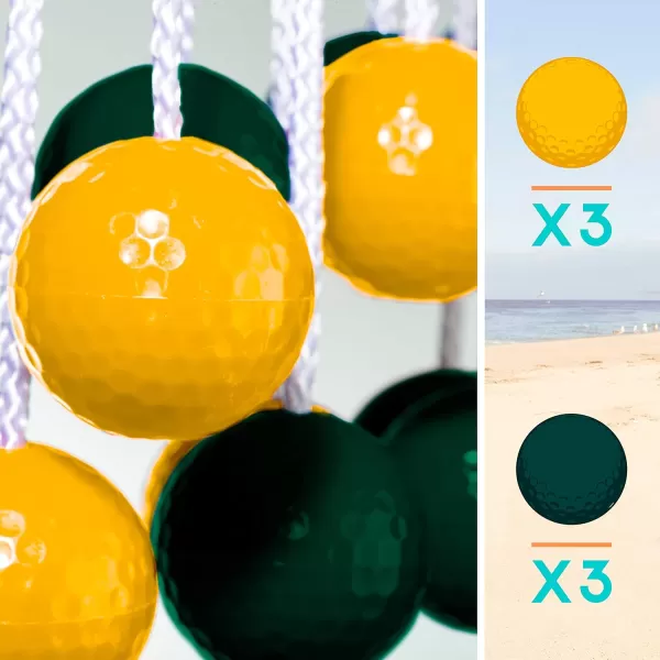 Franklin Sports Replacement Ladderball BolasGreenYellow