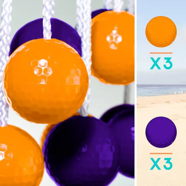 Franklin Sports Replacement Ladderball BolasPurpleOrange