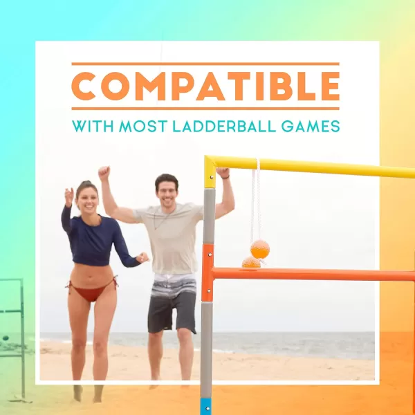 Franklin Sports Replacement Ladderball BolasPurpleOrange