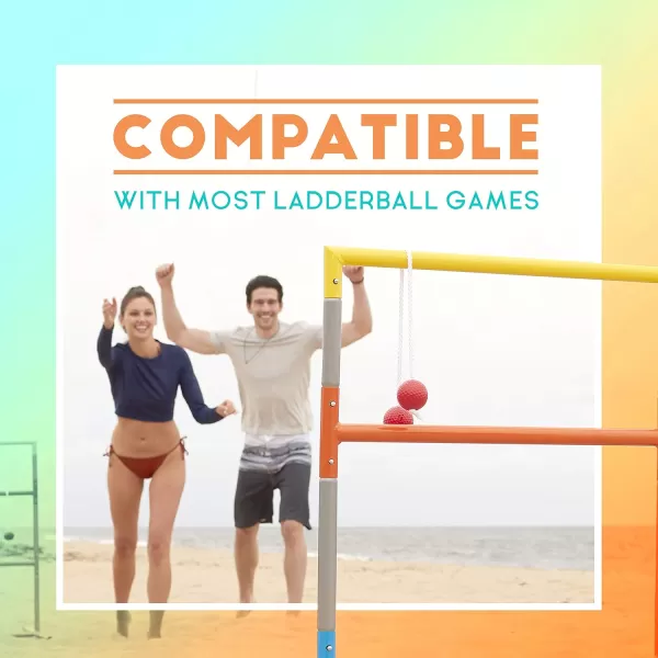 Franklin Sports Replacement Ladderball BolasRedBlue