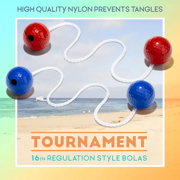 Franklin Sports Replacement Ladderball BolasRedBlue