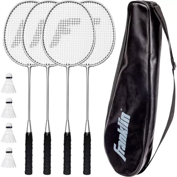 Franklin Sports Badminton Racket  Birdie Set  Replacement Badminton Equipment for Kids  Adults  2 Player  4 Player Badminton Racket Sets4 Player Elite