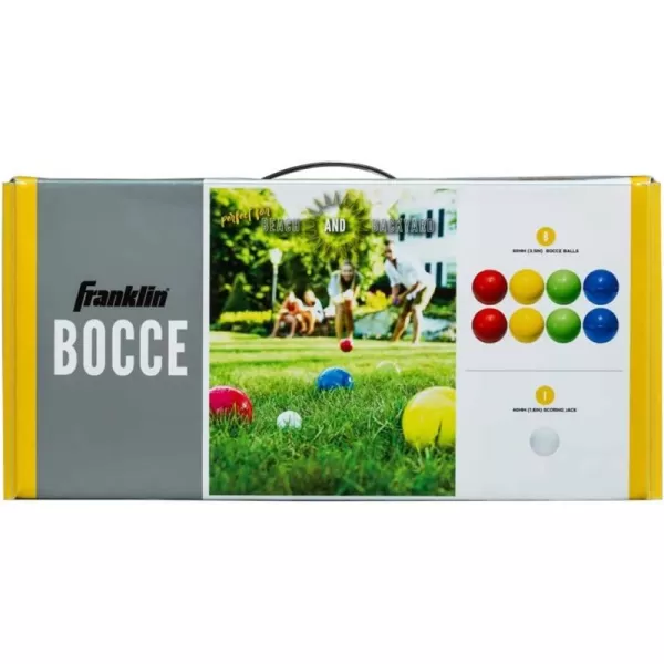 Franklin Sports Bocce Ball Set  8 All Weather Bocce Balls and 1 Pallino  Beach Backyard Lawn or Outdoor Party Game  Professional American and Starter Set OptionsStarter