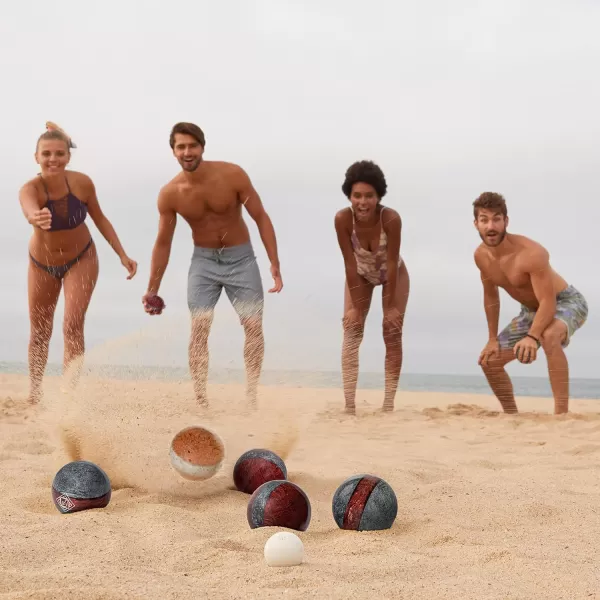 Franklin Sports Bocce Sets  Backyard  Beach Bocce Ball Sets  8 Outdoor Balls  1 Pallino  Adult  Family Bocce SetsVintage