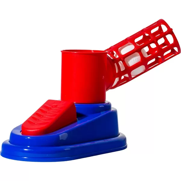 Franklin Sports Kids Baseball Pitching Machine  Pop A Pitch Baseball Batting Machine with Youth Bat  3 Plastic Baseballs  Boys  Girls Baseball ToyRedBlueBaseball Pop A Pitch