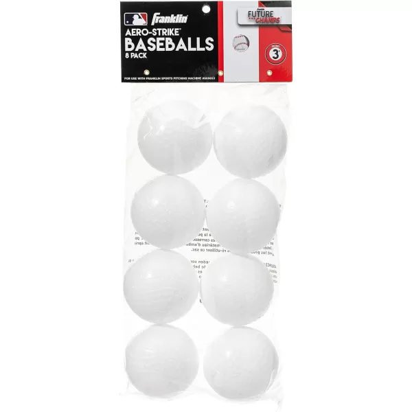 Franklin Sports MLB Kids Electronic Baseball Pitching Machine  Automatic Youth Pitching Machine with 6 Plastic Baseballs Included Youth Baseball Pitcher for Kids Ages 3Replacement Balls Includes 8 Balls