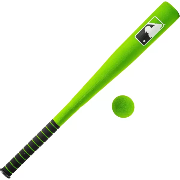 Franklin Sports MLB Kids Foam Baseball Bat  Ball Sets  Indoor  Outdoor Soft Foam Baseball Bats for Kids  Toddlers  Regular  Jumbo Barrels  24quot or 27quot LengthGreen