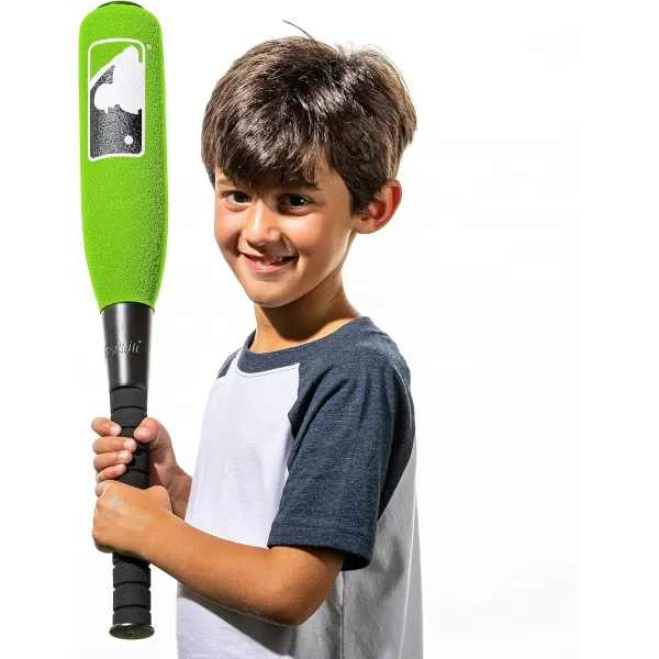 Franklin Sports MLB Kids Foam Baseball Bat  Ball Sets  Indoor  Outdoor Soft Foam Baseball Bats for Kids  Toddlers  Regular  Jumbo Barrels  24quot or 27quot LengthGreen
