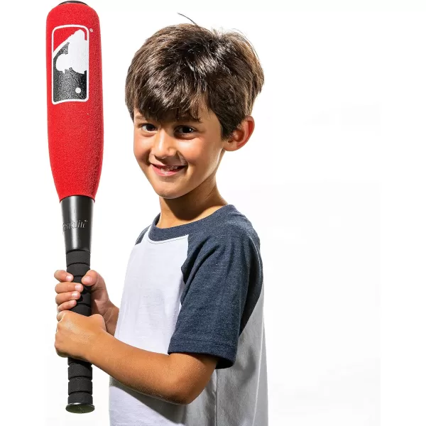 Franklin Sports MLB Kids Foam Baseball Bat  Ball Sets  Indoor  Outdoor Soft Foam Baseball Bats for Kids  Toddlers  Regular  Jumbo Barrels  24quot or 27quot LengthRed