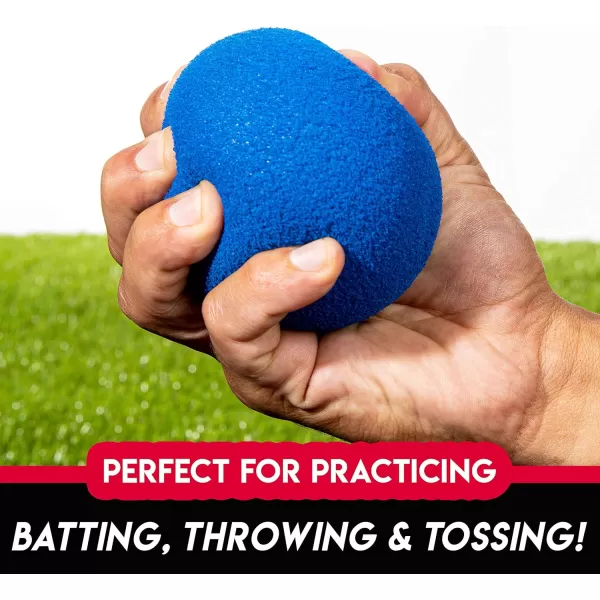 Franklin Sports MLB Kids Foam Baseball Bat  Ball Sets  Indoor  Outdoor Soft Foam Baseball Bats for Kids  Toddlers  Regular  Jumbo Barrels  24quot or 27quot LengthBlue