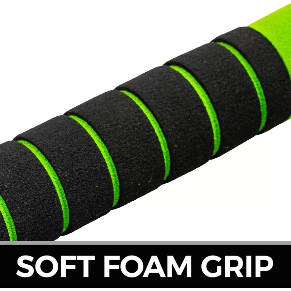 Franklin Sports MLB Kids Foam Baseball Bat  Ball Sets  Indoor  Outdoor Soft Foam Baseball Bats for Kids  Toddlers  Regular  Jumbo Barrels  24quot or 27quot LengthGreen