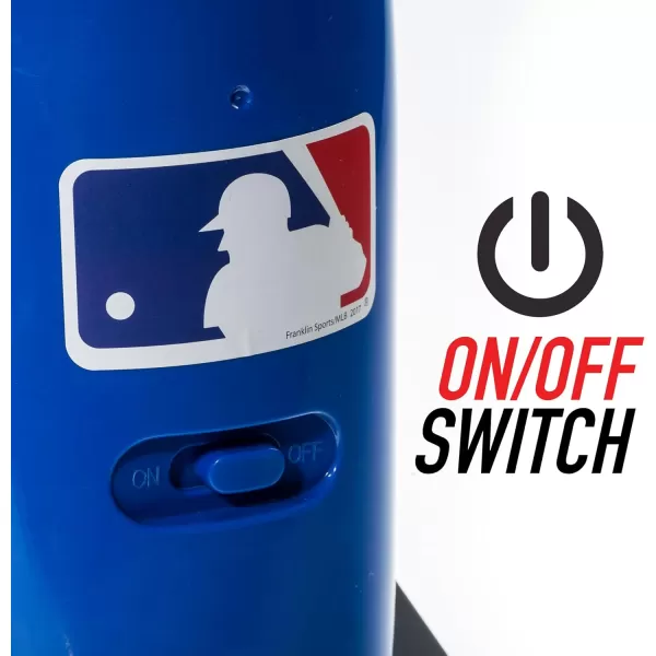 Franklin Sports MLB Kids Pitching Machine  POP ROCKET Kids Baseball Trainer  Includes 5 Plastic Baseballs ampamp Baseball Bat Multicolor Medium