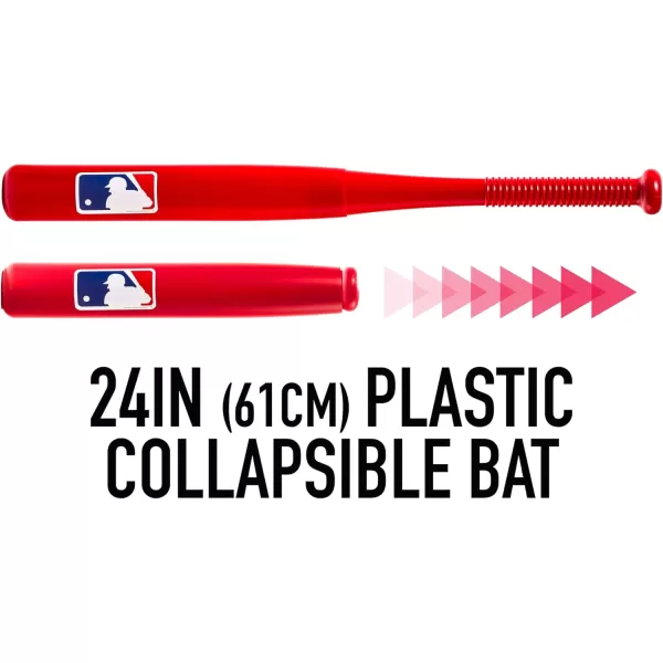 Franklin Sports MLB Kids Pitching Machine  POP ROCKET Kids Baseball Trainer  Includes 5 Plastic Baseballs ampamp Baseball Bat Multicolor Medium