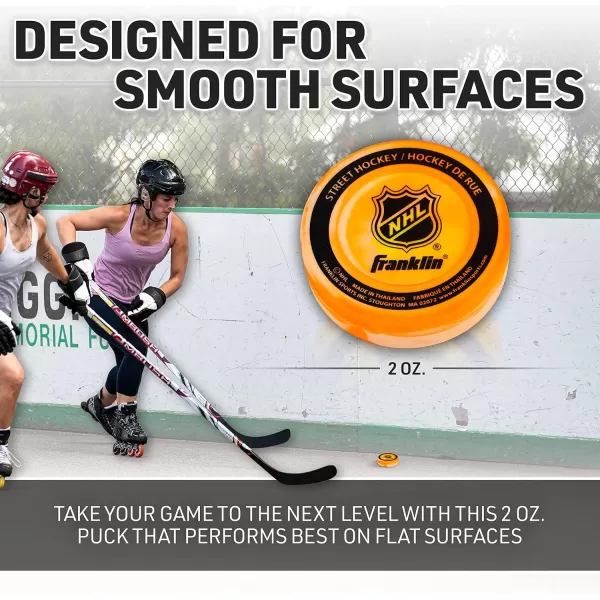 Franklin Sports Street Hockey PuckExtreme Colors