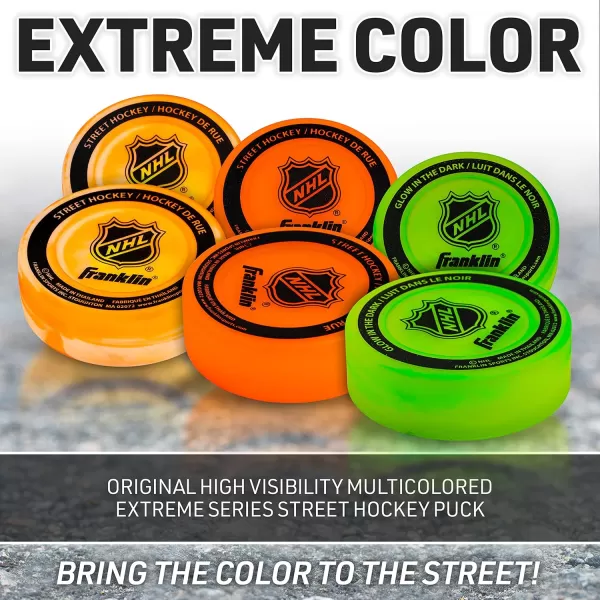 Franklin Sports Street Hockey PuckExtreme Colors