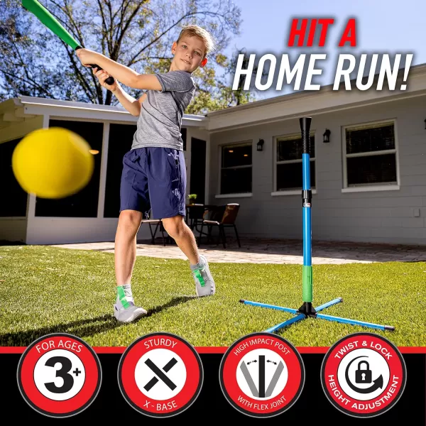 Franklin Sports Youth Batting Tee  Adjustable Height Plastic Training Tee for Kids  Toddlers  23quot to 33quot InchesXT Batting Tee