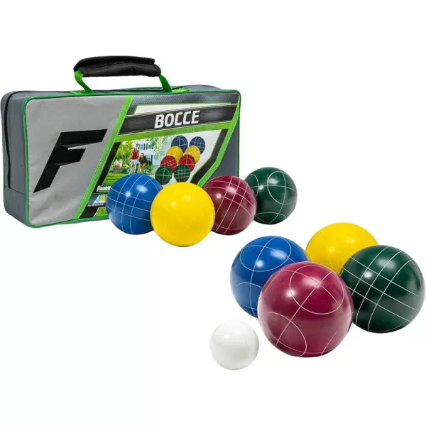 Franklin Sports Bocce Sets  Backyard  Beach Bocce Ball Sets  8 Outdoor Balls  1 Pallino  Adult  Family Bocce SetsAdvanced