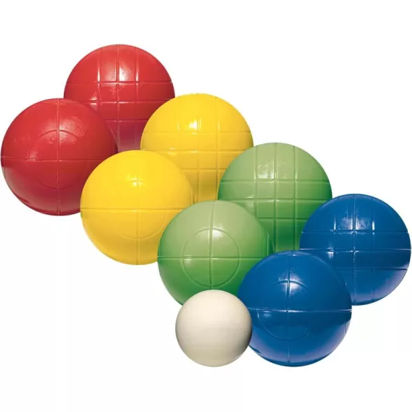 Franklin Sports Bocce Sets  Backyard  Beach Bocce Ball Sets  8 Outdoor Balls  1 Pallino  Adult  Family Bocce SetsIntermediate