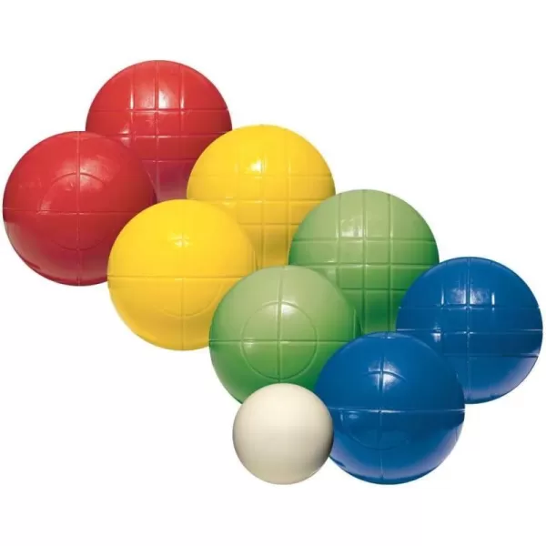 Franklin Sports Bocce Sets  Backyard  Beach Bocce Ball Sets  8 Outdoor Balls  1 Pallino  Adult  Family Bocce SetsRecreational