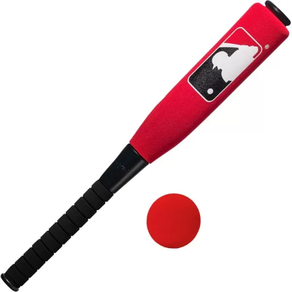 Franklin Sports MLB Kids Foam Baseball Bat  Ball Sets  Indoor  Outdoor Soft Foam Baseball Bats for Kids  Toddlers  Regular  Jumbo Barrels  24quot or 27quot LengthRed