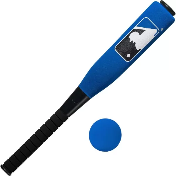 Franklin Sports MLB Kids Foam Baseball Bat  Ball Sets  Indoor  Outdoor Soft Foam Baseball Bats for Kids  Toddlers  Regular  Jumbo Barrels  24quot or 27quot LengthBlue