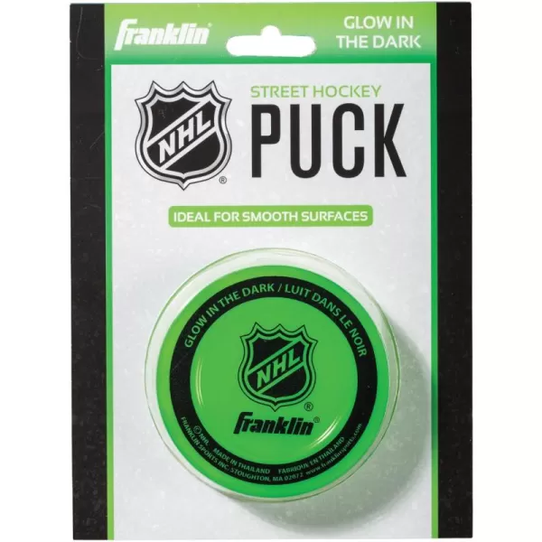Franklin Sports Street Hockey PuckGlow in the Dark