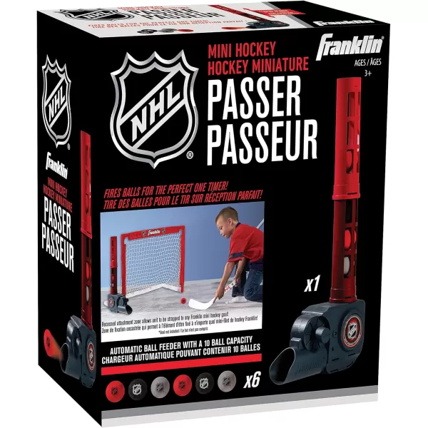 Franklin Sports Automatic Mini Hockey Ball Passer  Knee Hockey Ball Passer Includes Six Mini Hockey Balls  NHL Licensed