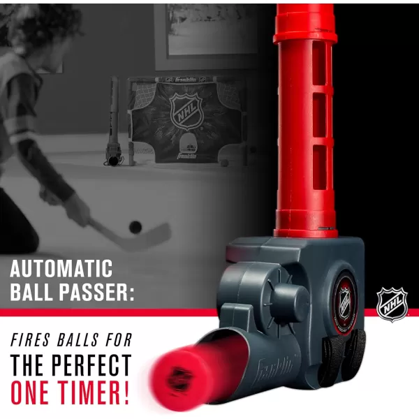 Franklin Sports Automatic Mini Hockey Ball Passer  Knee Hockey Ball Passer Includes Six Mini Hockey Balls  NHL Licensed
