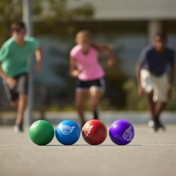 Franklin Sports Dodgeball Ball Set  SuperskinCoated Foam Balls for Playground Games  Small Dodgeballs for Gymnasium Games  EasyGrip Foam Balls  Wont Shred or Tear for Hours of Fun6Inch