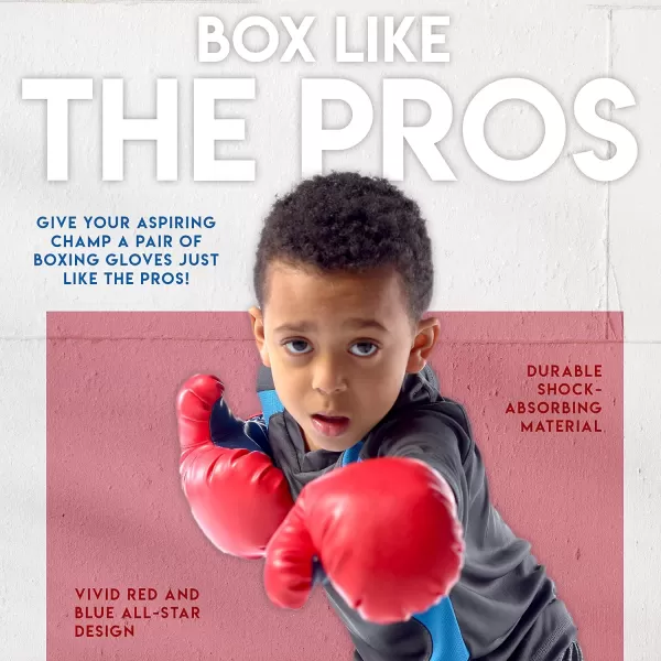 Franklin Sports Future Champs Kids Mini Boxing Set  includes Kids Boxing Gloves  Punching Bag ampamp Door Jam Bracket with Rope for Adjustable Punching Bag 475 x 475 x 12