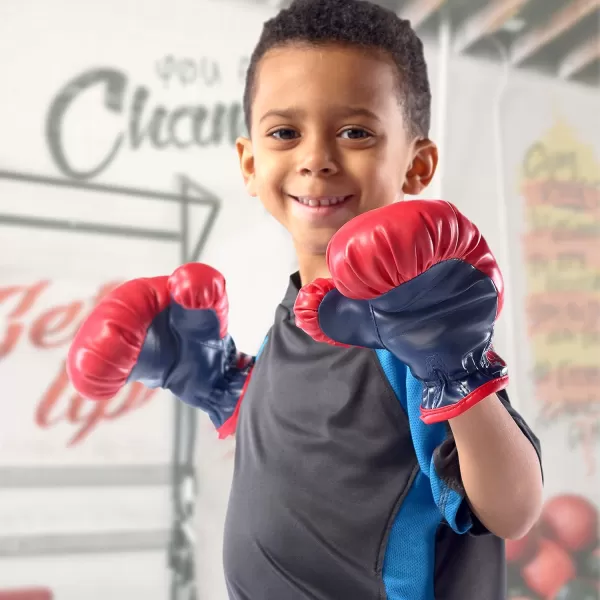 Franklin Sports Future Champs Kids Mini Boxing Set  includes Kids Boxing Gloves  Punching Bag ampamp Door Jam Bracket with Rope for Adjustable Punching Bag 475 x 475 x 12