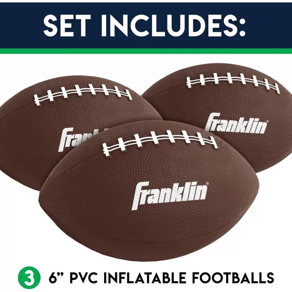 Franklin Sports Kids Football Target Toss Game  Inflatable Football Throwing Target Toy with Soft Mini Footballs  Fun Kids Football Toy Toss Game  Inflatable Indoor  Outdoor Sports GameReplacement Footballs