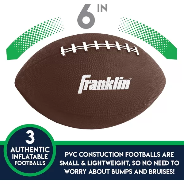 Franklin Sports Kids Football Target Toss Game  Inflatable Football Throwing Target Toy with Soft Mini Footballs  Fun Kids Football Toy Toss Game  Inflatable Indoor  Outdoor Sports GameReplacement Footballs