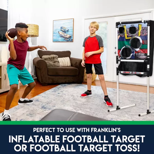 Franklin Sports Kids Football Target Toss Game  Inflatable Football Throwing Target Toy with Soft Mini Footballs  Fun Kids Football Toy Toss Game  Inflatable Indoor  Outdoor Sports GameReplacement Footballs
